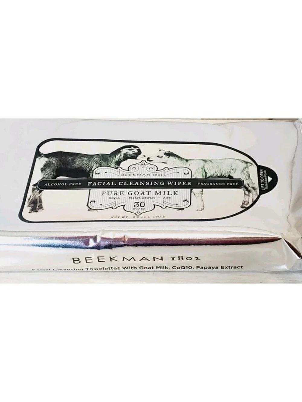 Beekman 1802 Pure Goat Milk Facial Cleansing Wipes 30 Wipes